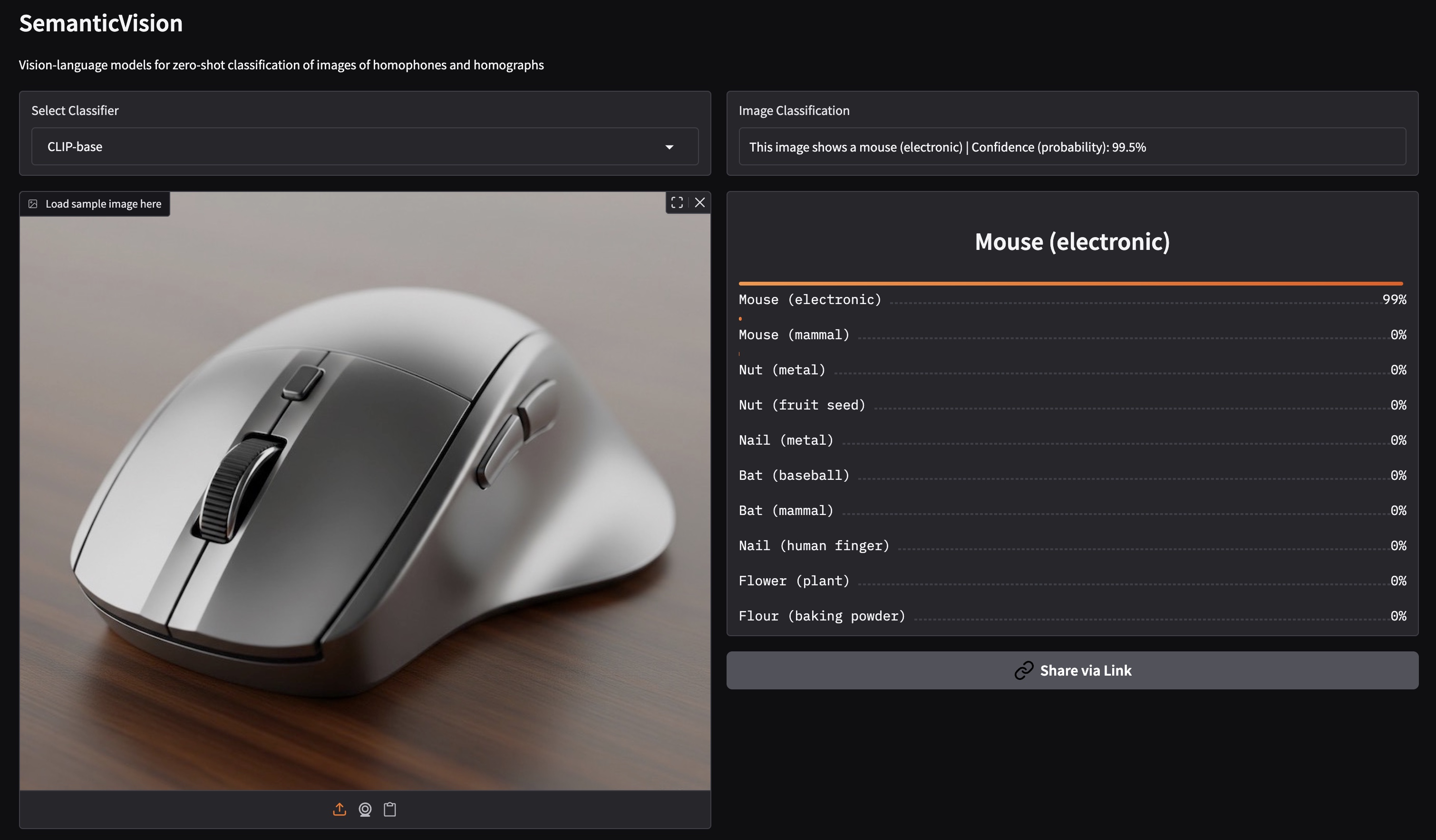 Vision-language model demo